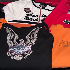 Harley Davidson Reseller Bundle of Authentic Women’s tops!! (5) items!!l